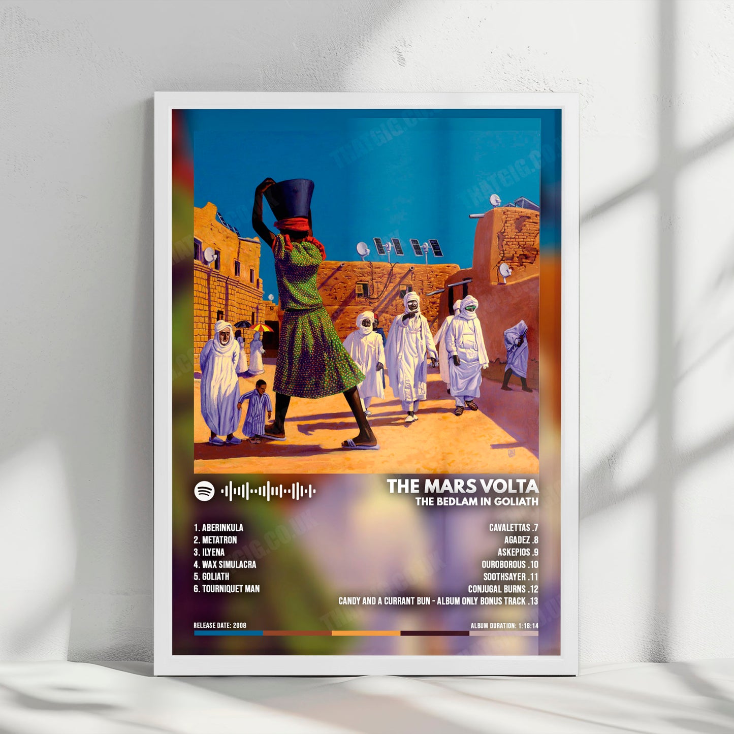 The Mars Volta "The Bedlam in Goliath" Album Cover Poster - with Complete Tracklist