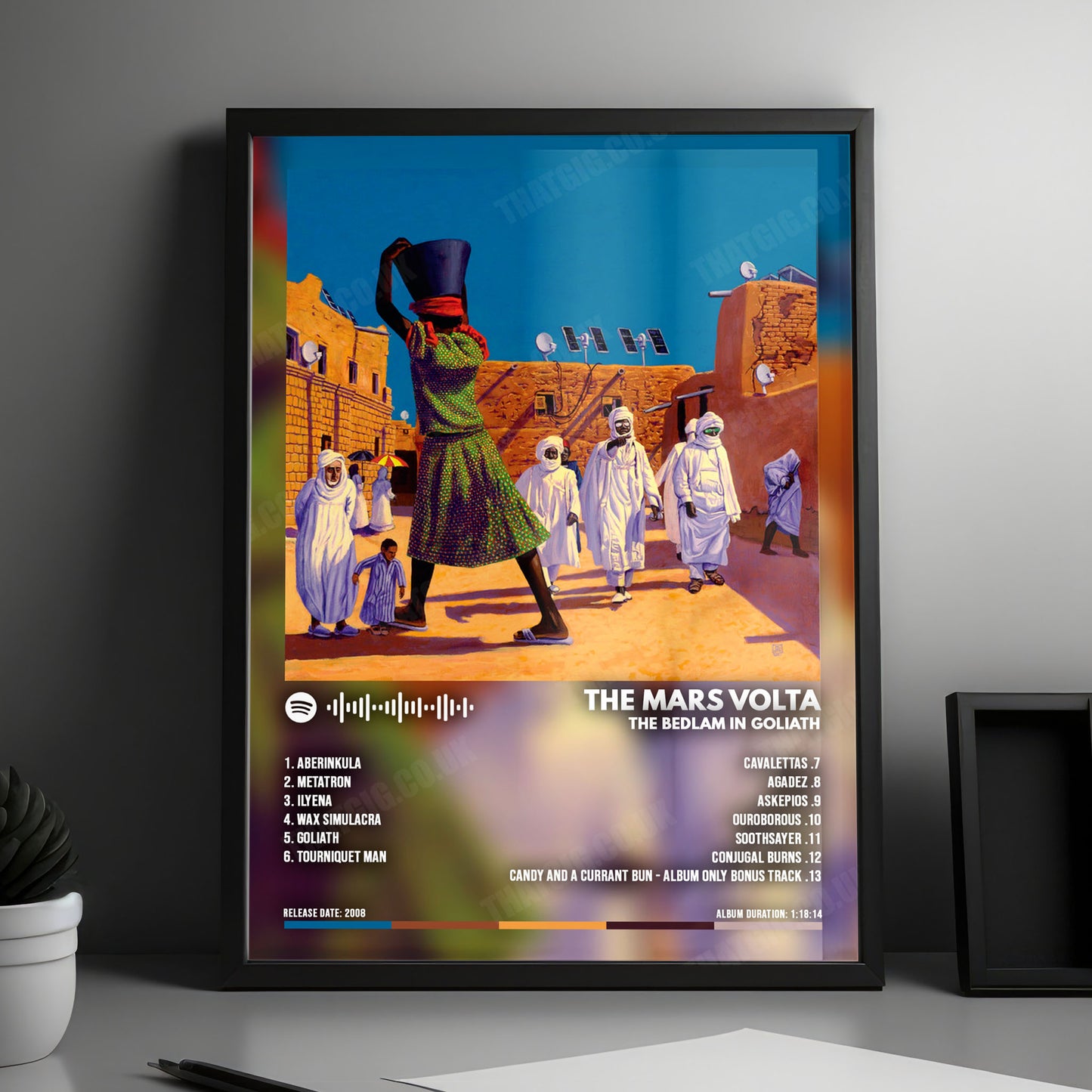 The Mars Volta "The Bedlam in Goliath" Album Cover Poster - with Complete Tracklist