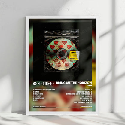 Bring Me the Horizon "Amo " Album Cover Poster - with Complete Tracklist