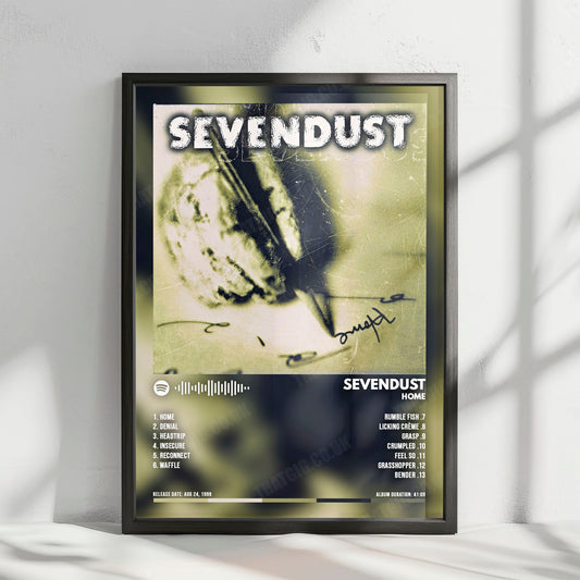 Sevendust "Home " Album Cover Poster - with Complete Tracklist