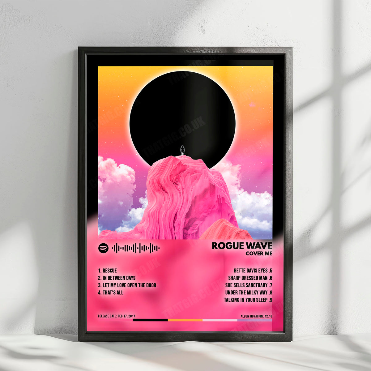Rogue Wave "Cover Me" Album Cover Poster - with Complete Tracklist