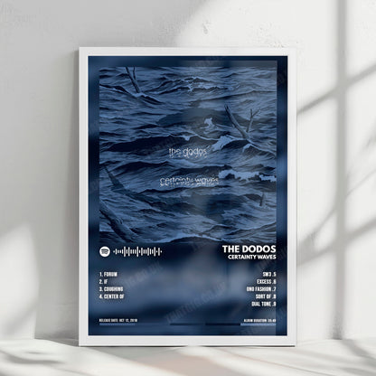 The Dodos "Certainty Waves" Album Cover Poster - with Complete Tracklist