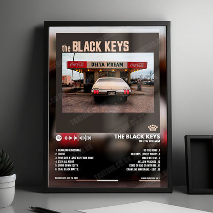 The Black Keys "Delta Kream" Album Cover Poster - with Complete Tracklist