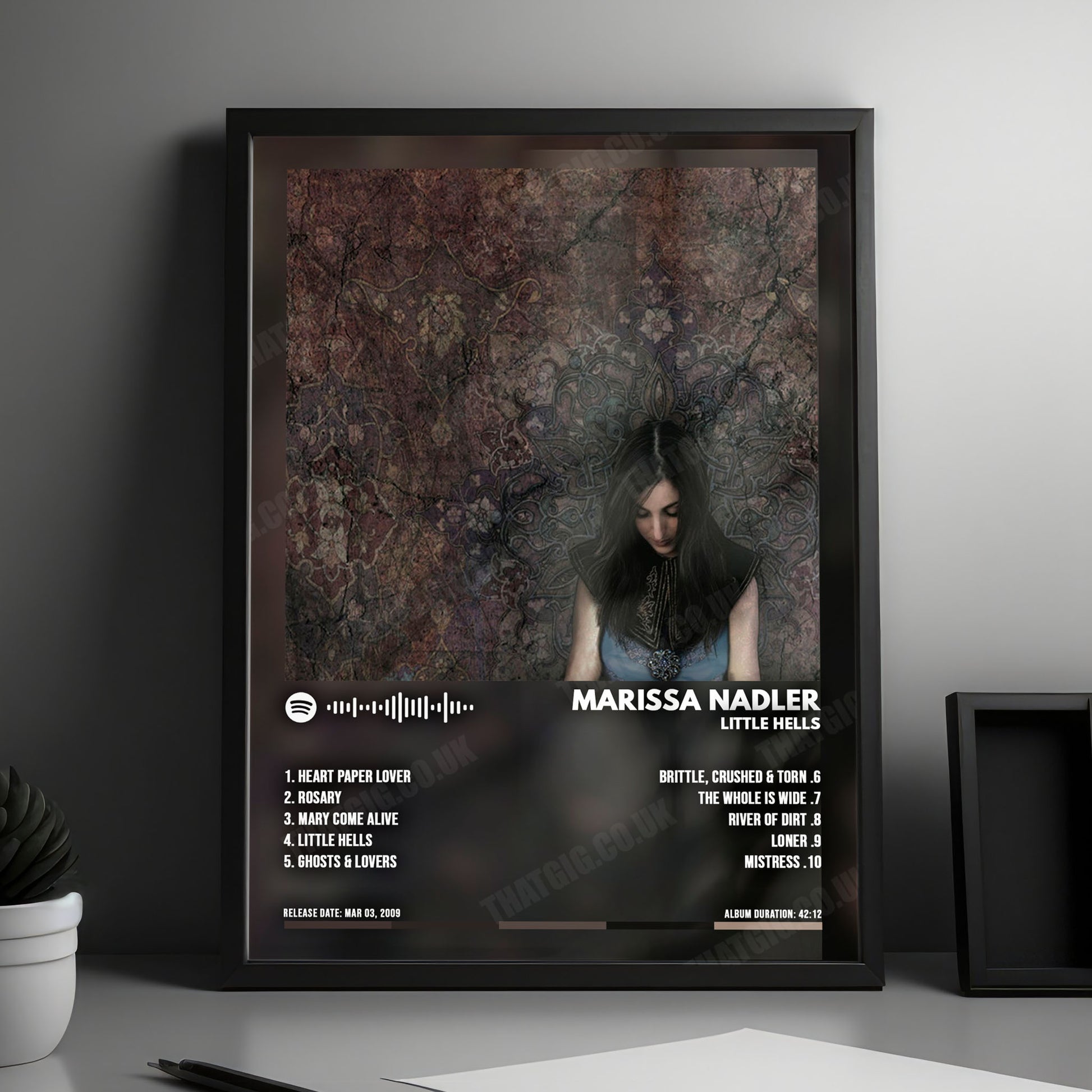 Marissa Nadler "Little Hells" Album Cover Poster - with Complete Tracklist