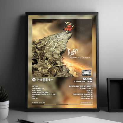 Korn "Korn" Album Cover Poster - with Complete Tracklist