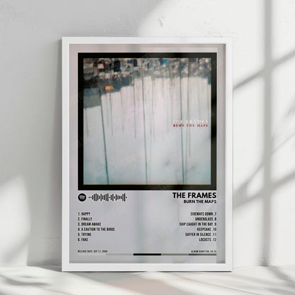The Frames "Burn the Maps" Album Cover Poster - with Complete Tracklist