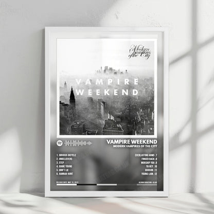 Vampire Weekend "Modern Vampires of the City " Album Cover Poster - with Complete Tracklist