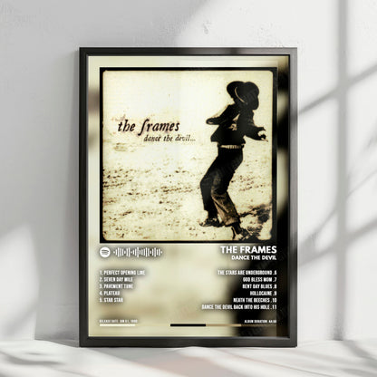 The Frames "Dance The Devil" Album Cover Poster - with Complete Tracklist