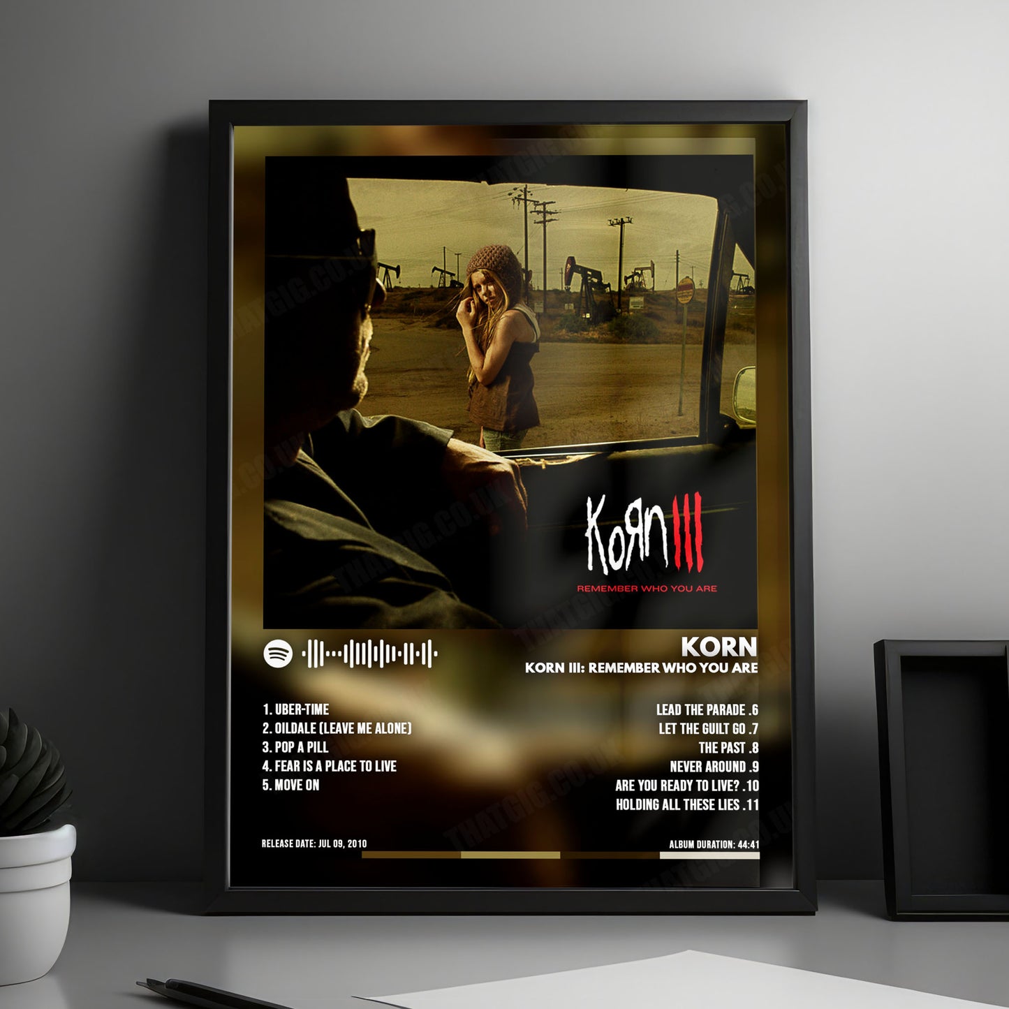Korn "Korn III: Remember Who You Are" Album Cover Poster - with Complete Tracklist