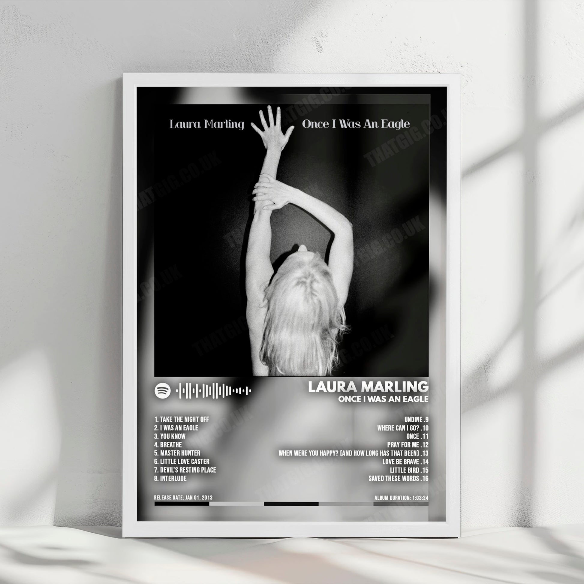 Laura Marling "Once I Was An Eagle" Album Cover Poster - with Complete Tracklist