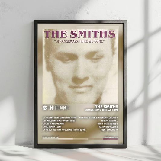 The Smiths "Strangeways, Here We Come" Album Cover Poster - with Complete Tracklist