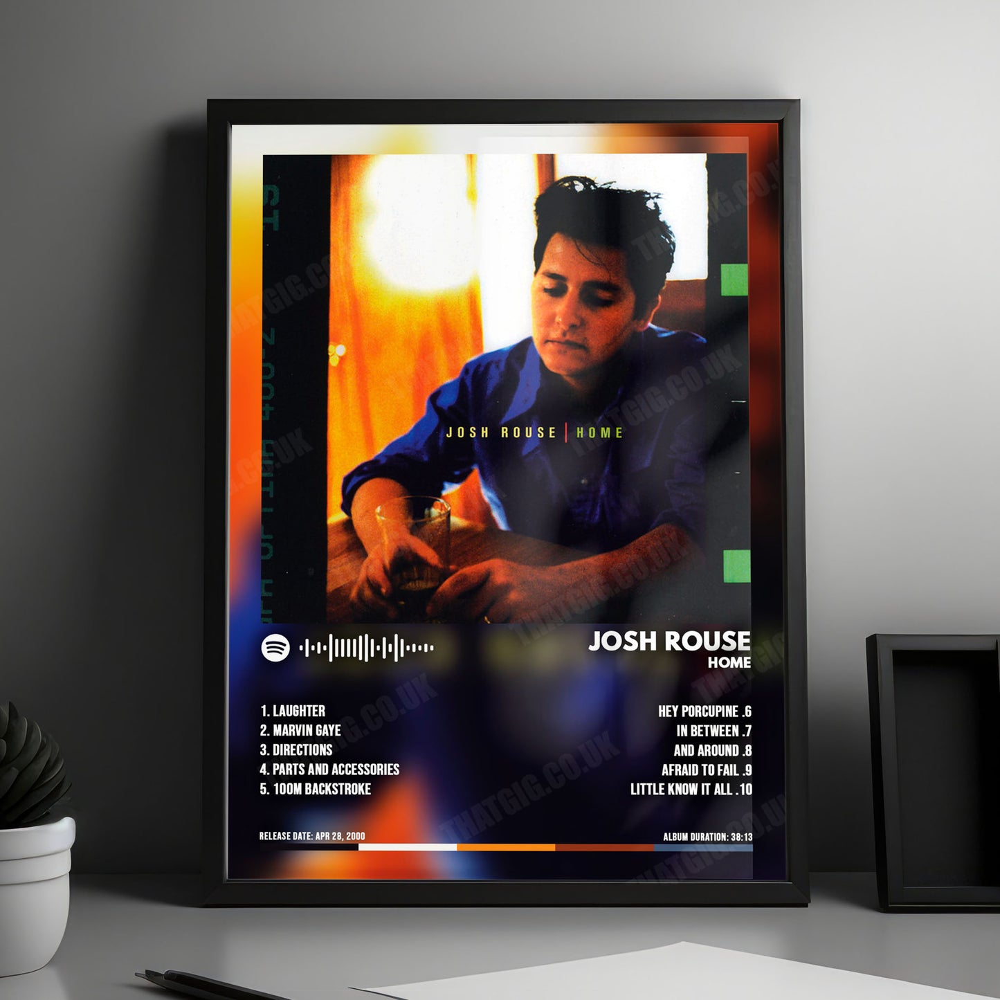 Josh Rouse "Home" Album Cover Poster - with Complete Tracklist