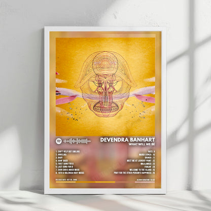 Devendra Banhart "What Will We Be" Album Cover Poster - with Complete Tracklist