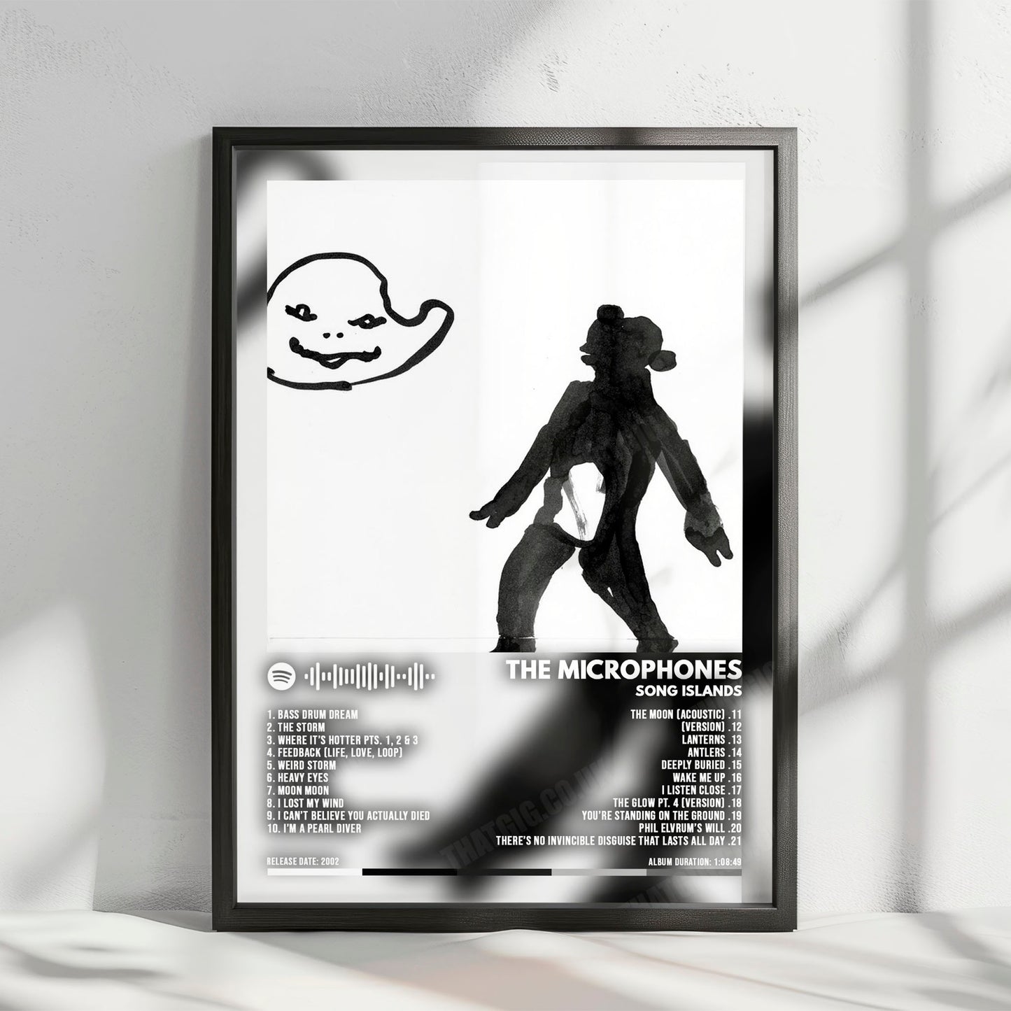 The Microphones "Song Islands" Album Cover Poster - with Complete Tracklist