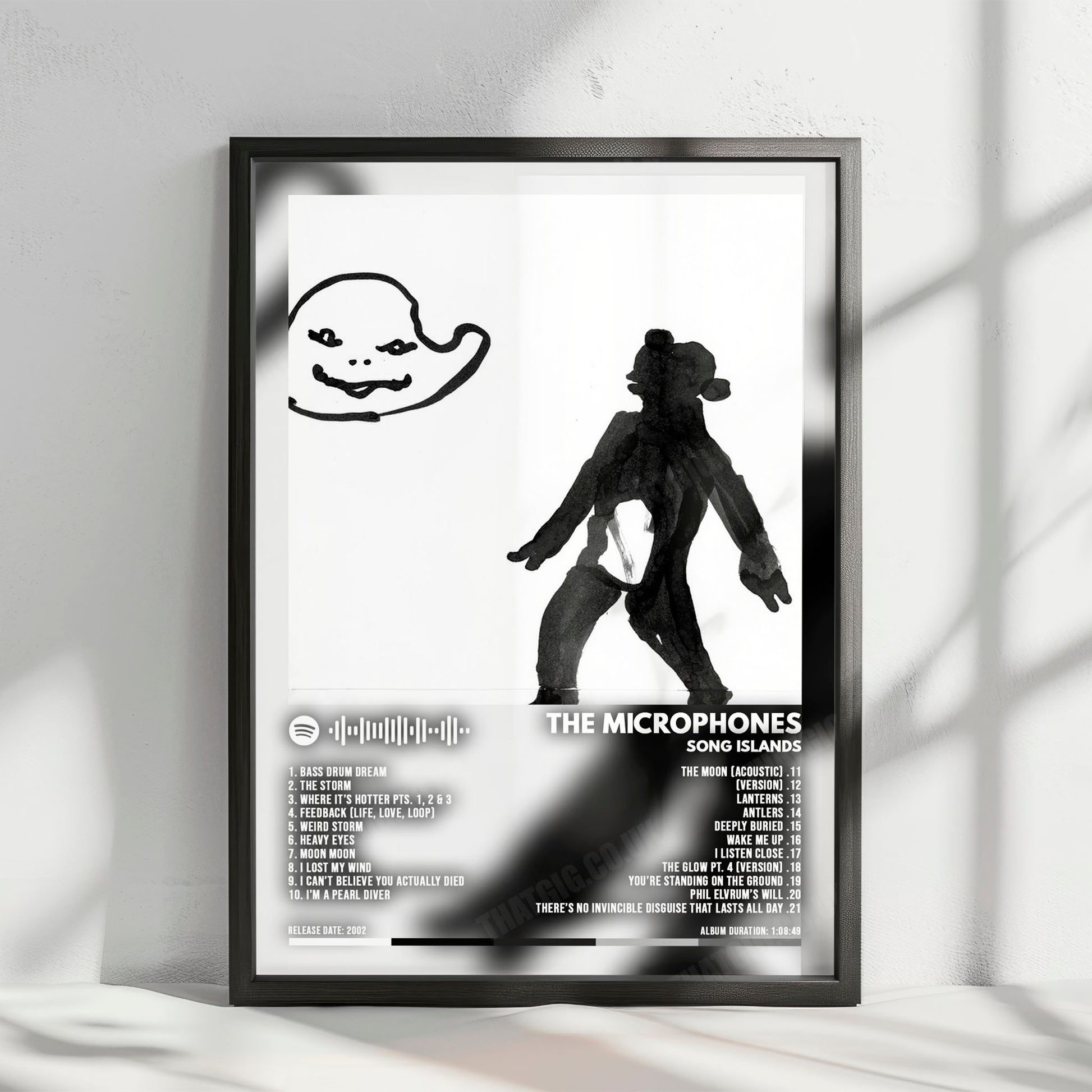 The Microphones "Song Islands" Album Cover Poster - with Complete Tracklist