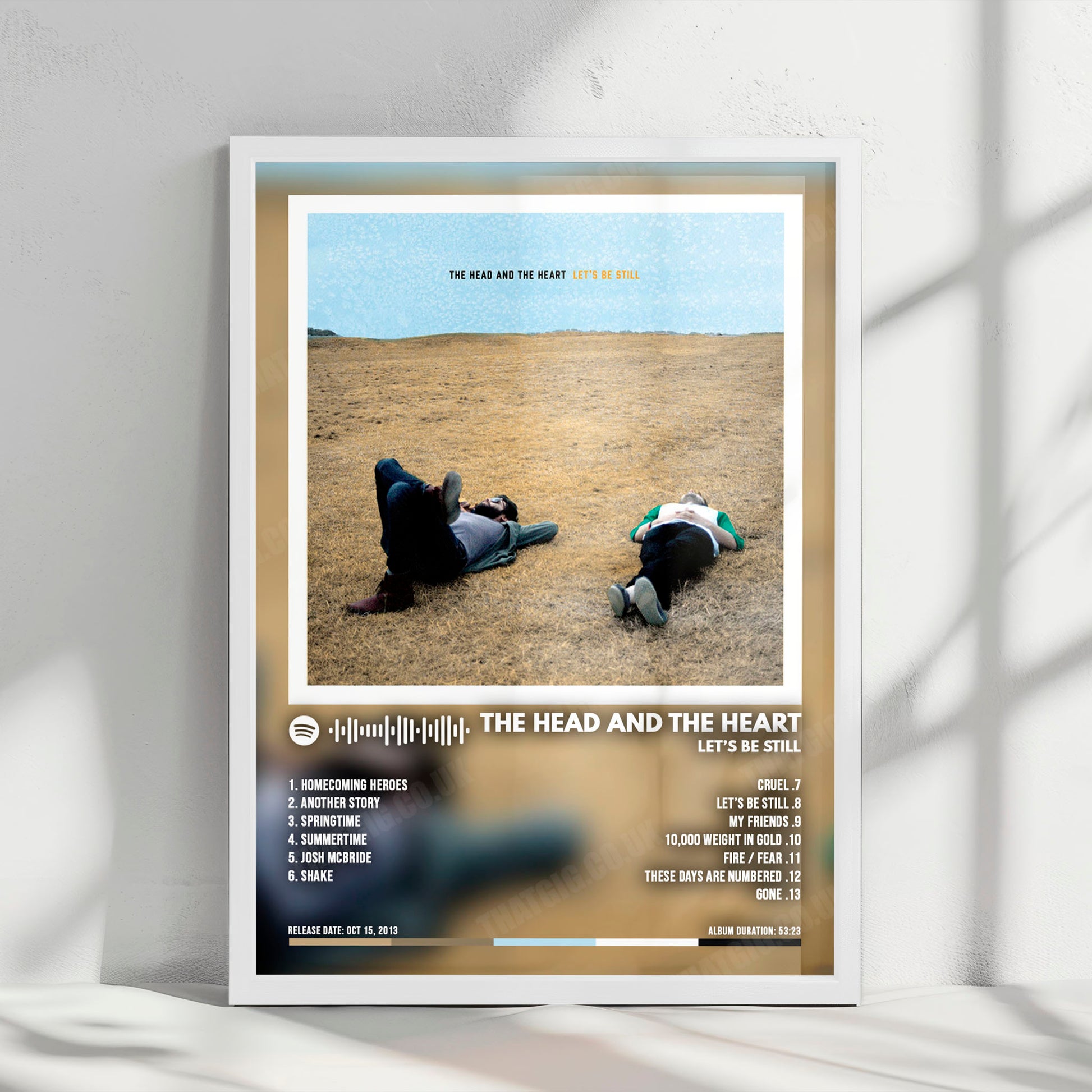 The Head and the Heart "Let's Be Still" Album Cover Poster - with Complete Tracklist