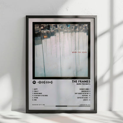 The Frames "Burn the Maps" Album Cover Poster - with Complete Tracklist