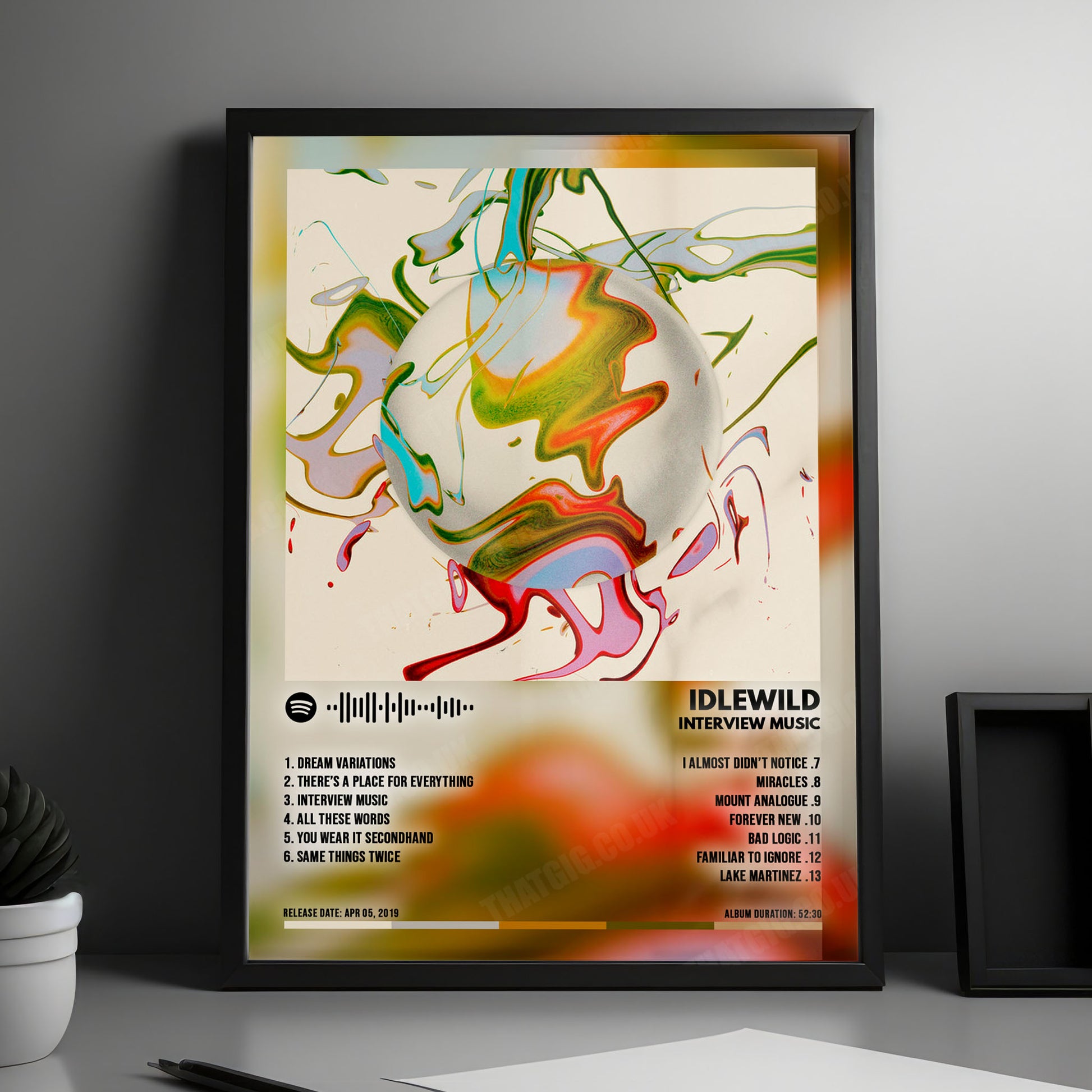 Idlewild "Interview Music" Album Cover Poster - with Complete Tracklist