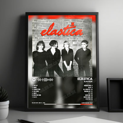 Elastica "Elastica" Album Cover Poster - with Complete Tracklist