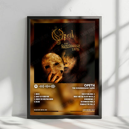 Opeth "The Roundhouse Tapes" Album Cover Poster - with Complete Tracklist