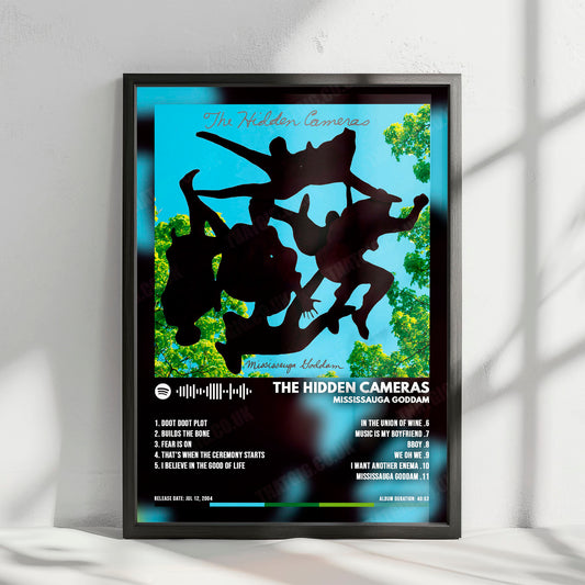 The Hidden Cameras "Mississauga Goddam" Album Cover Poster - with Complete Tracklist