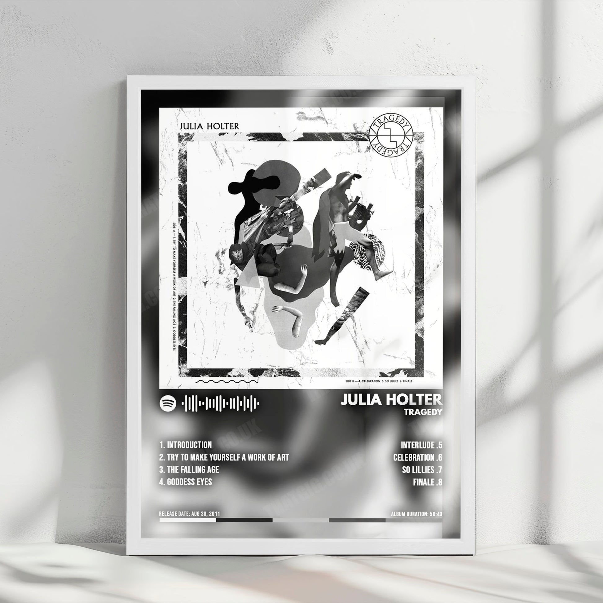 Julia Holter "Tragedy" Album Cover Poster - with Complete Tracklist