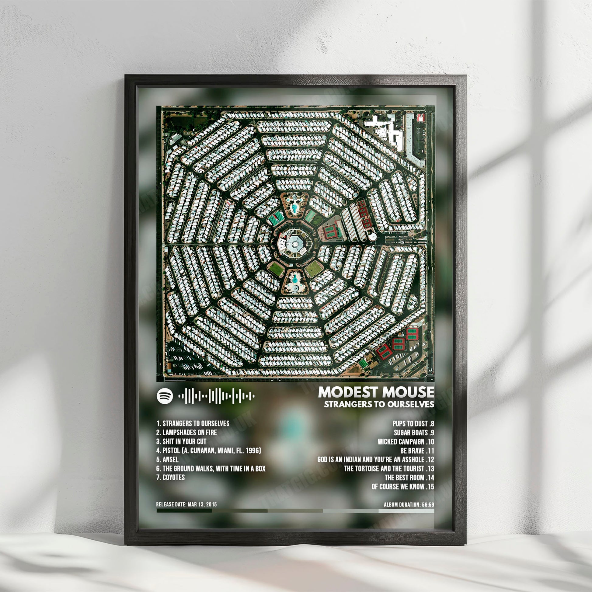 Modest Mouse "Strangers to Ourselves" Album Cover Poster - with Complete Tracklist