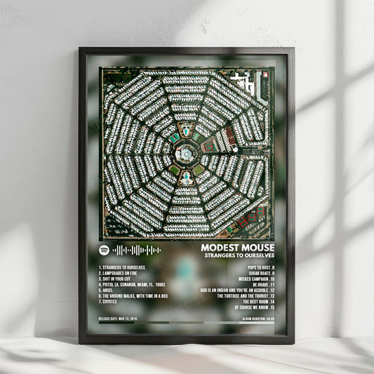 Modest Mouse "Strangers to Ourselves" Album Cover Poster - with Complete Tracklist
