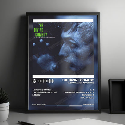 The Divine Comedy "A Short Album About Love" Album Cover Poster - with Complete Tracklist