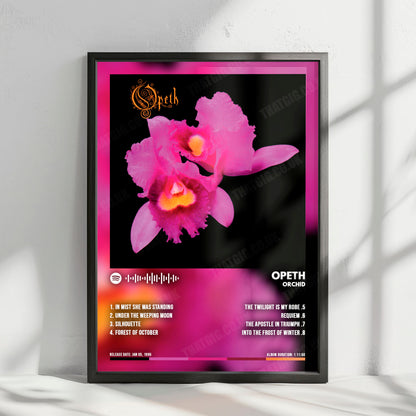 Opeth "Orchid" Album Cover Poster - with Complete Tracklist