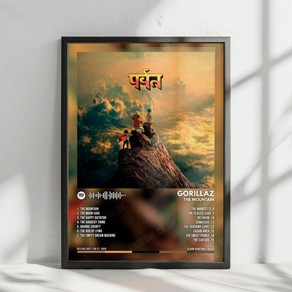 Gorillaz "The Mountain" Album Cover Poster - with Complete Tracklist