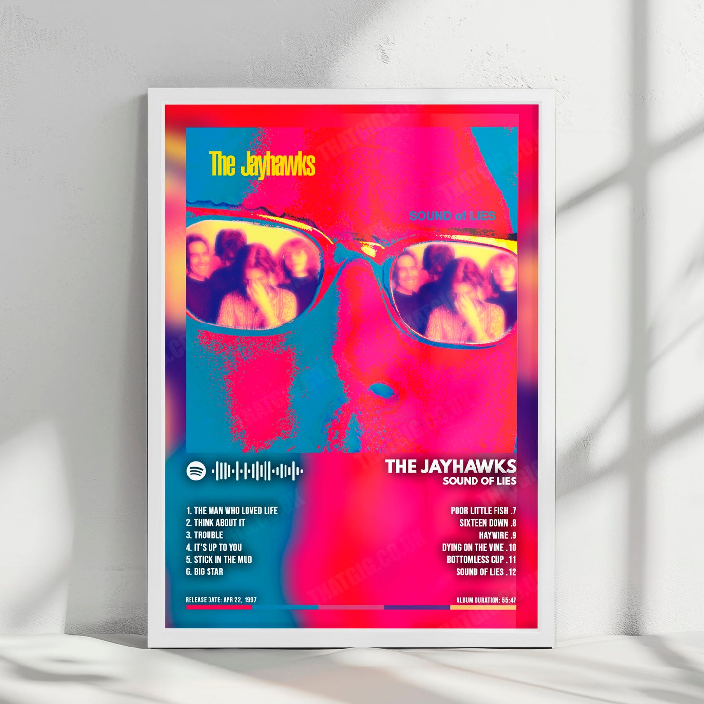 The Jayhawks "Sound Of Lies" Album Cover Poster - with Complete Tracklist