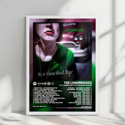 The Lemonheads "It's a Shame About Ray" Album Cover Poster - with Complete Tracklist