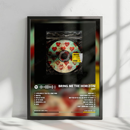 Bring Me the Horizon "Amo " Album Cover Poster - with Complete Tracklist