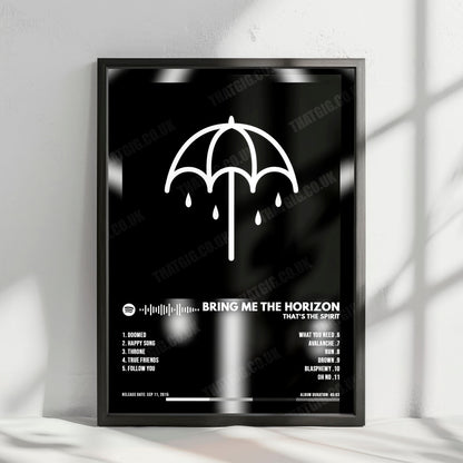 Bring Me The Horizon "That'S The Spirit" Album Cover Poster - with Complete Tracklist