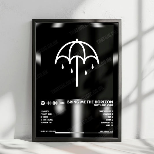 Bring Me The Horizon "That'S The Spirit" Album Cover Poster - with Complete Tracklist