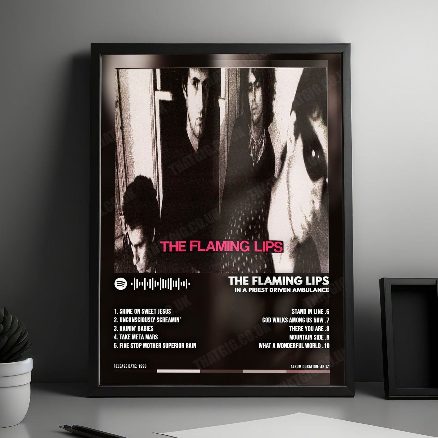 The Flaming Lips "In a Priest Driven Ambulance" Album Cover Poster - with Complete Tracklist