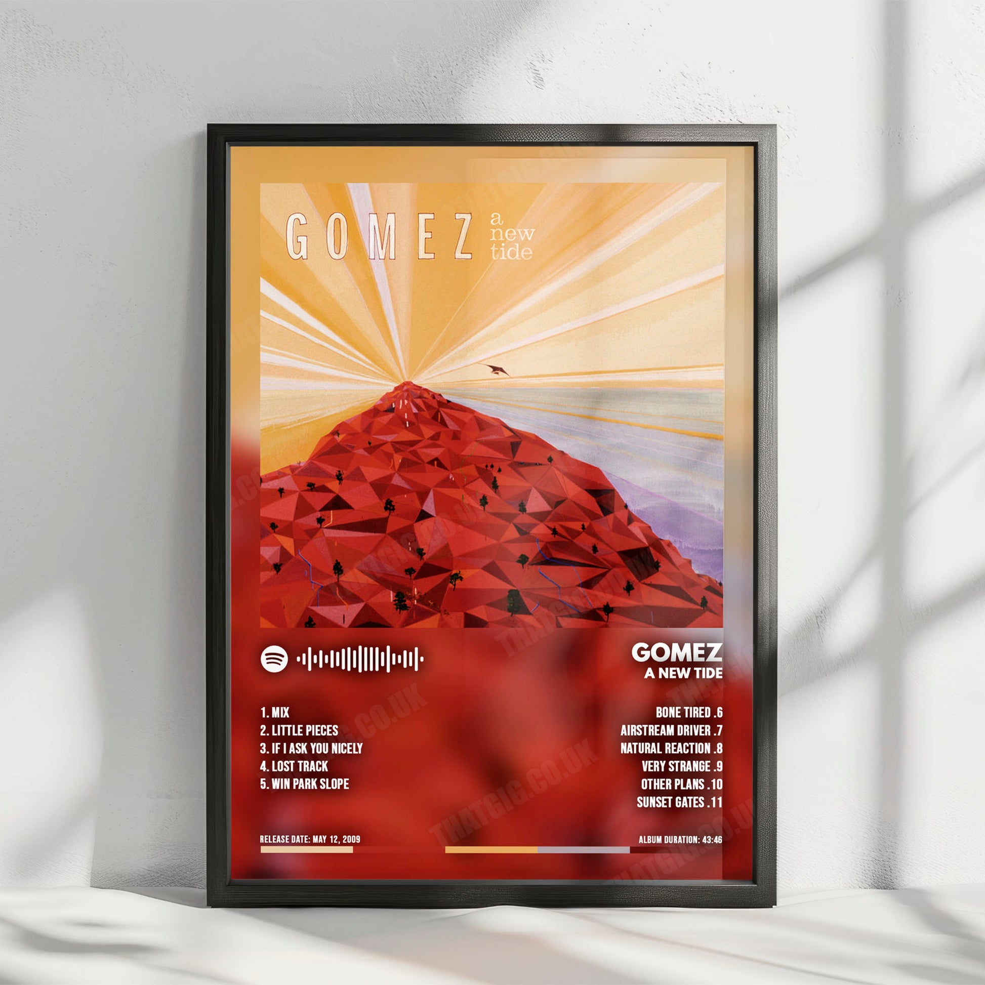 Gomez "A New Tide" Album Cover Poster - with Complete Tracklist