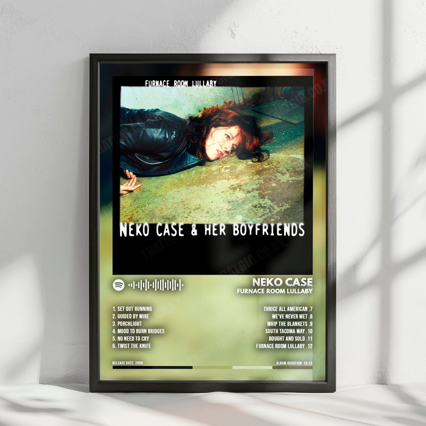 Neko Case "Furnace Room Lullaby" Album Cover Poster - with Complete Tracklist