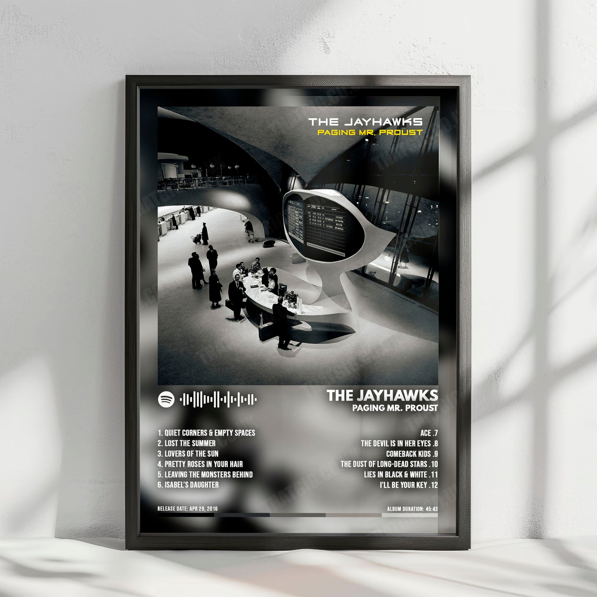 The Jayhawks "Paging Mr. Proust" Album Cover Poster - with Complete Tracklist