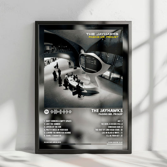 The Jayhawks "Paging Mr. Proust" Album Cover Poster - with Complete Tracklist