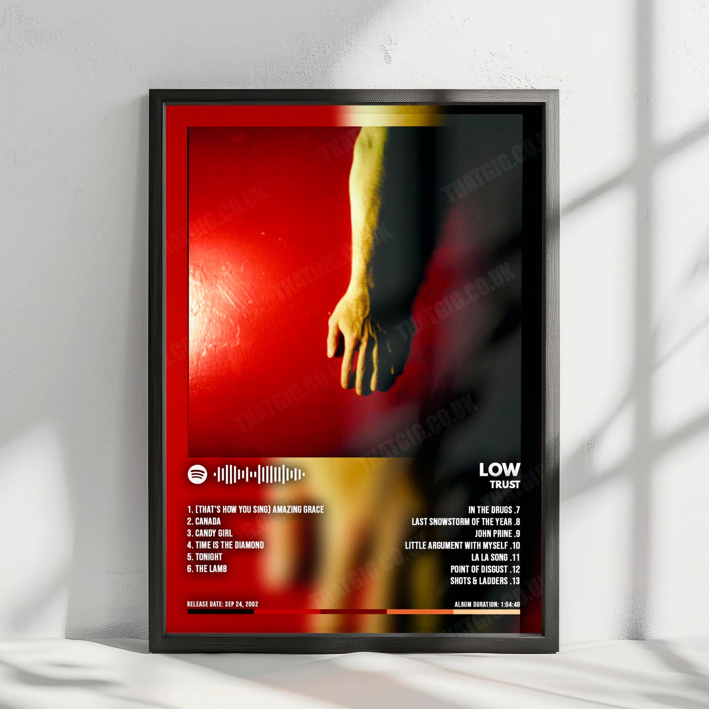 Low "Trust" Album Cover Poster - with Complete Tracklist