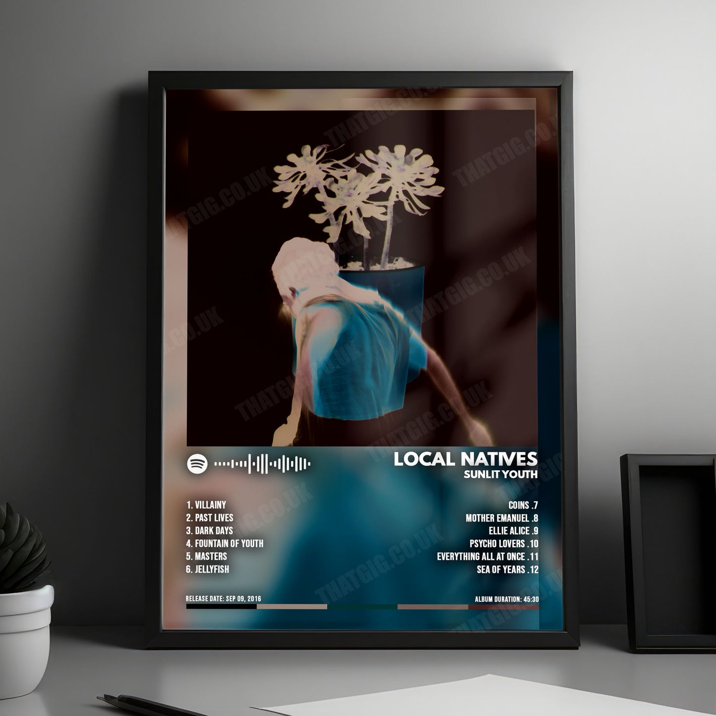 Local Natives "Sunlit Youth" Album Cover Poster - with Complete Tracklist