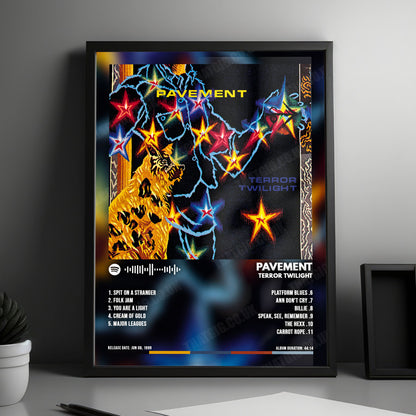 Pavement "Terror Twilight" Album Cover Poster - with Complete Tracklist