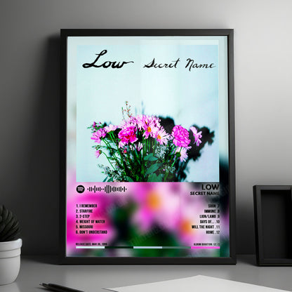 Low "Secret Name" Album Cover Poster - with Complete Tracklist