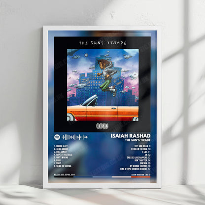Isaiah Rashad "The Sun'S Tirade" Album Cover Poster - with Complete Tracklist
