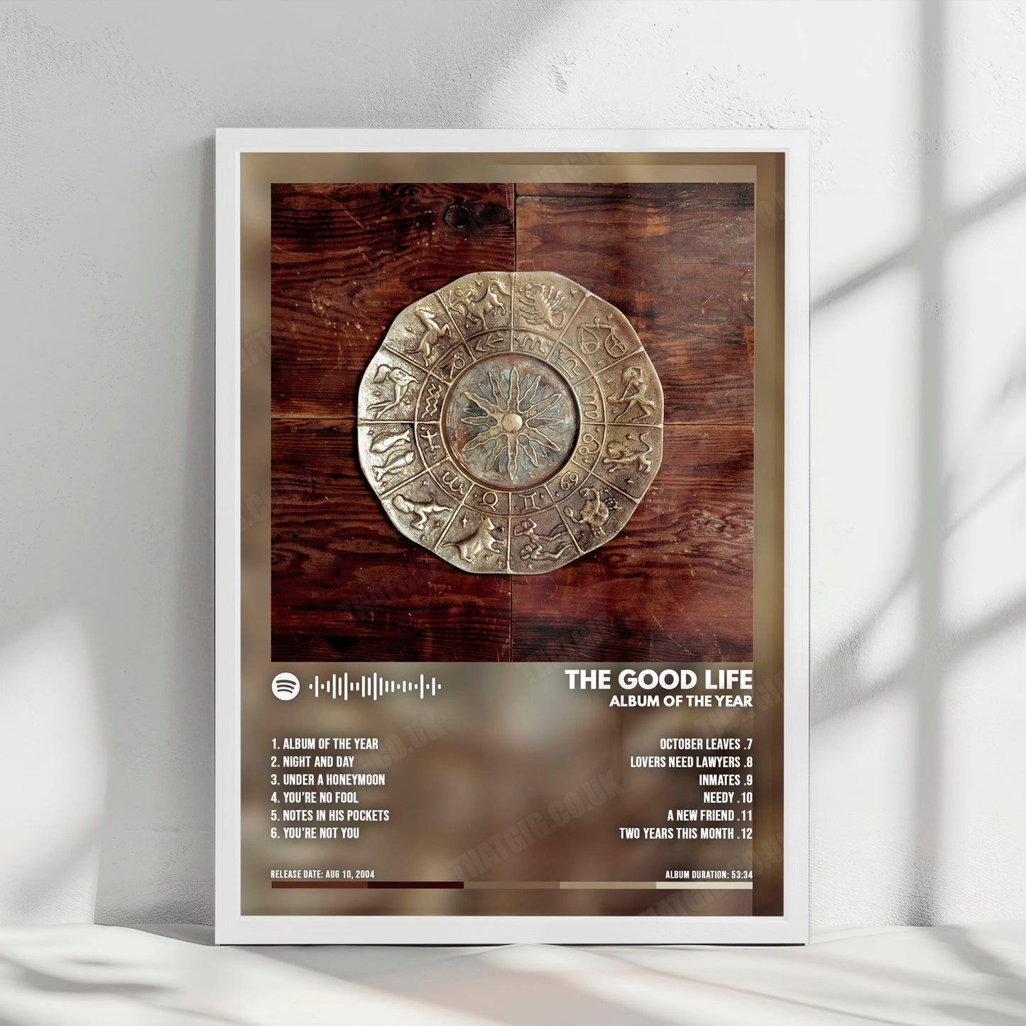 The Good Life "Album of the Year" Album Cover Poster - with Complete Tracklist