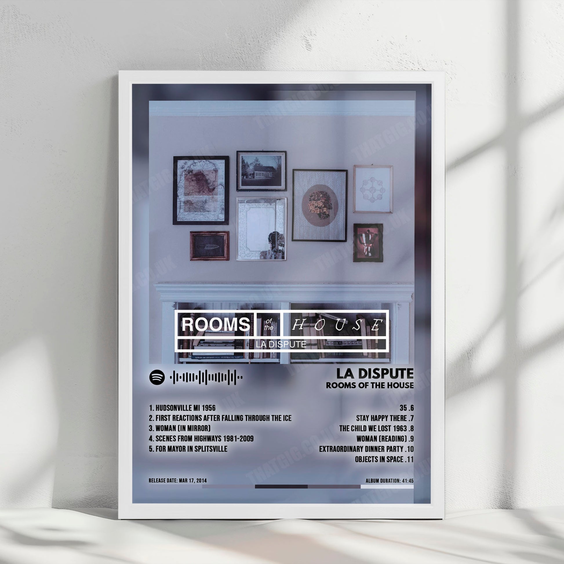 La Dispute "Rooms of the House" Album Cover Poster - with Complete Tracklist