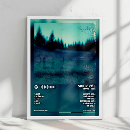 Sigur_Rós "Hvarf - Heim" Album Cover Poster - with Complete Tracklist