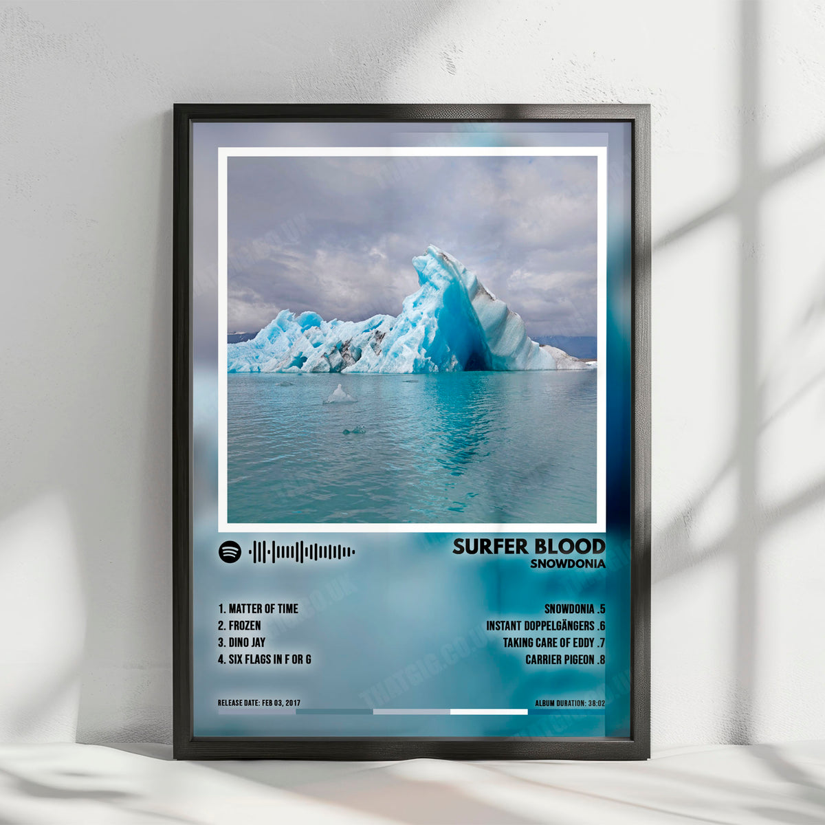 Surfer Blood "Snowdonia" Album Cover Poster - with Complete Tracklist